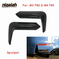 Carbon Fiber Rear Bumper Diffuser Lip Splitters Lower Corner Spoiler Covers for BMW F80 M3 F82 F83 M4 4 Door 2 Door 2014 - 2019