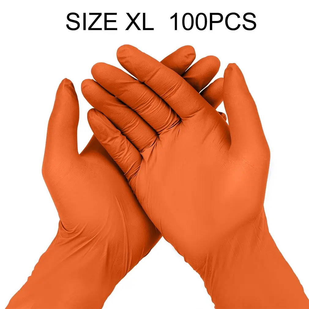 

Hot100pcs одноразовые латексные резиновые перчатки, антистатические перчатки, универсальные левая и правая руки, для домашней уборки, эксперим...