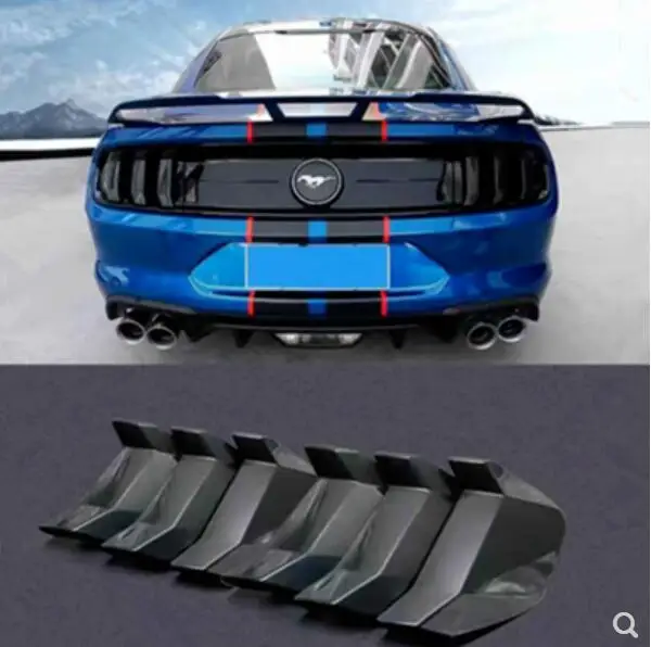 Высокое качество 6 шт./1 комплект ABS Автомобильная Задняя Крышка багажника хвост пленка дым черный Задний фонарь тени подходит для Ford Mustang