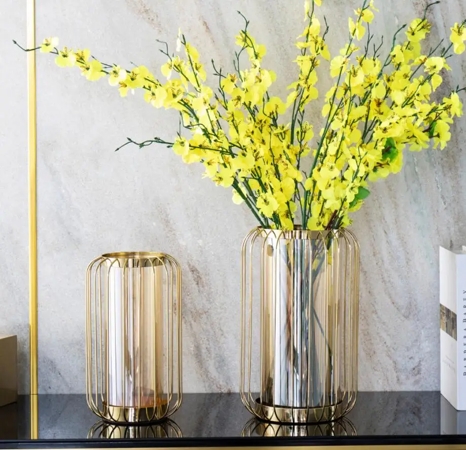 

decoration salon maison luxe glass vase flower arrangement decoration lantern water storage vase decoration living table vase