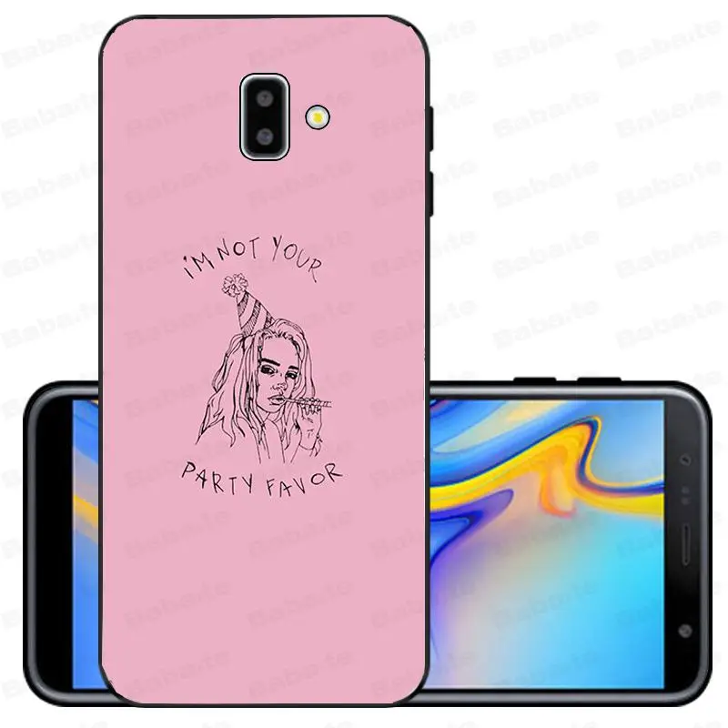 Song Lyrics Billie Eilish Эстетическая Оболочка Чехол для телефона samsung Galaxy j6 plus A6 A8 A9 A10 A30 A50 мобильные телефоны - Цвет: A6