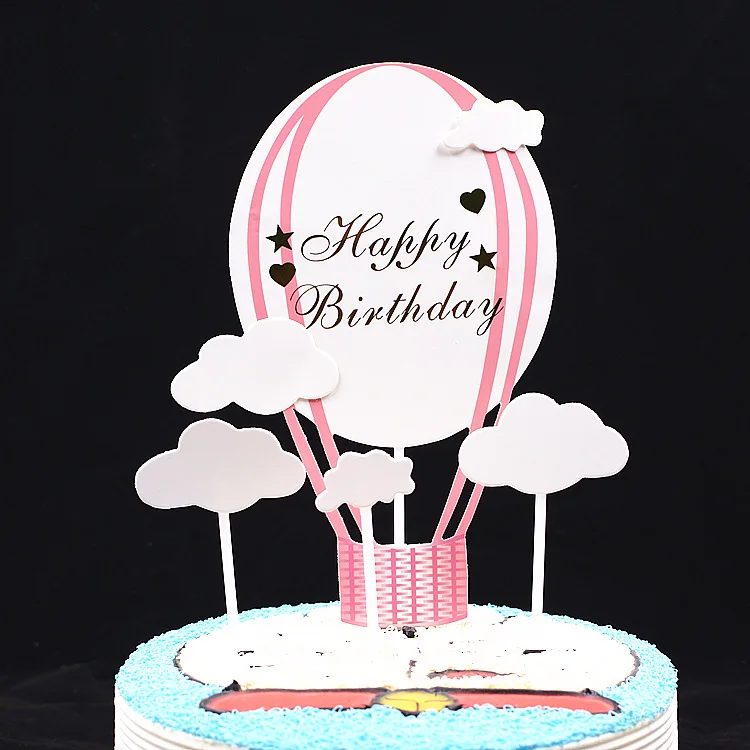 Топпер для торта на день рождения милый торт флаг детский душ девочек сделай сам