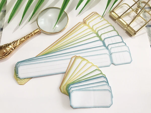 24 шт./пакет Винтаж пустая этикетка лейбл прямоугольник Стикеры DIY ремесло