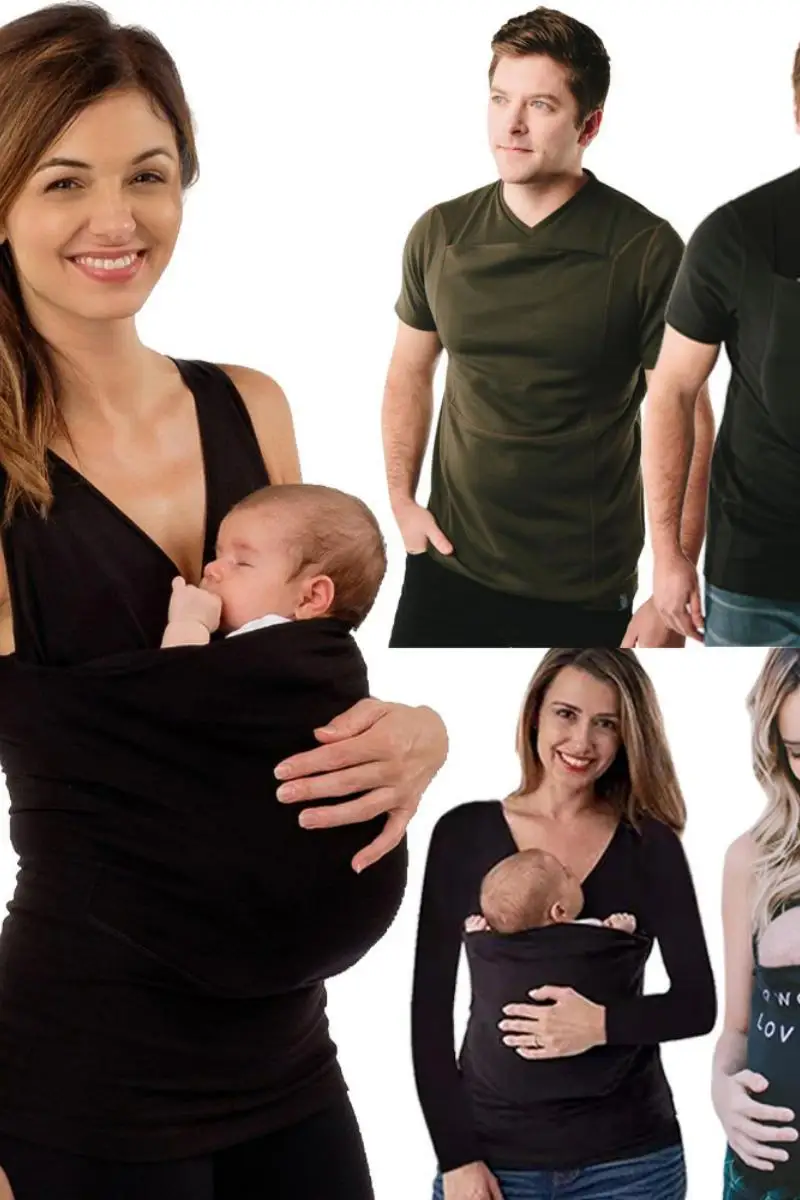 

European and American Style Hot Sale Multifunctional Clothes Kangaroo Mom and Dad Parent-Child Casual T-shirt