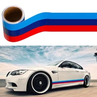 3m pvc waterproof fade resistant striped sticker car vinyl decal compatibale with bmw m3 m4 m5 m6 3 5 6 7 series
