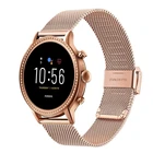 Ремешок из нержавеющей стали шириной 22 мм для Fossil Q Explorist HR Gen 4  Q Explorist Gen 3, ремешок для часов, ремешок для наручных часов