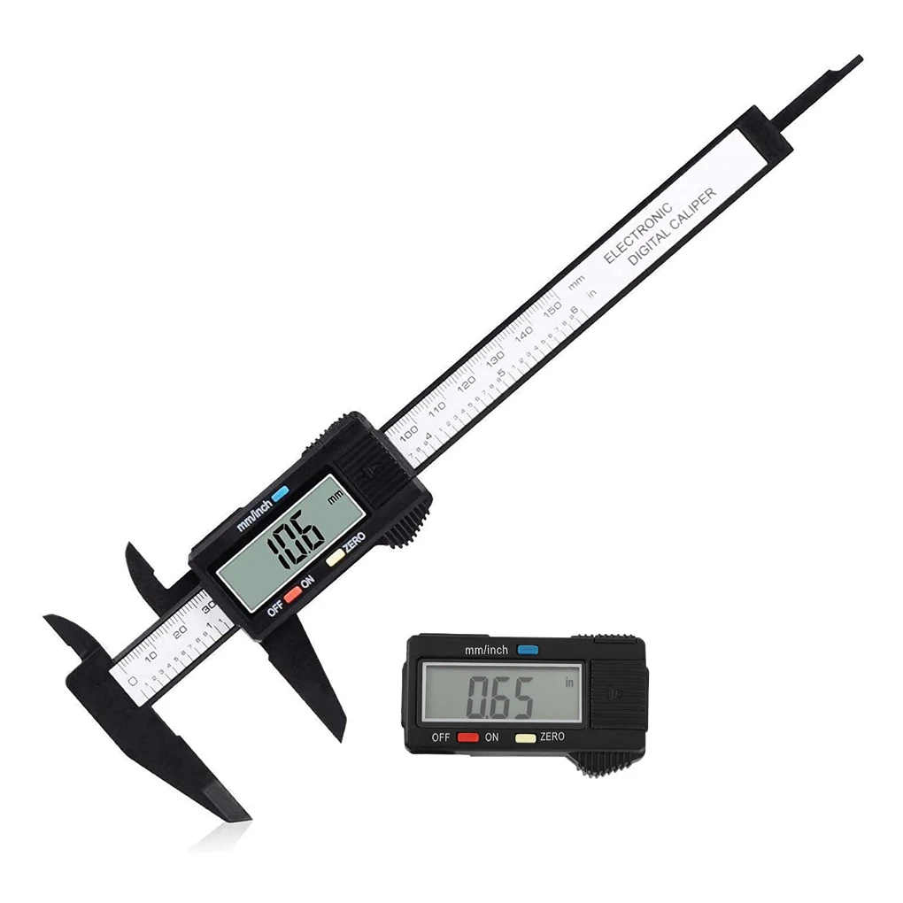 150mm Digital Caliper Portable Electronic Vernier Caliper Plastic Measuring Device Digital Ruler Measuring Tool Vernier Caliper