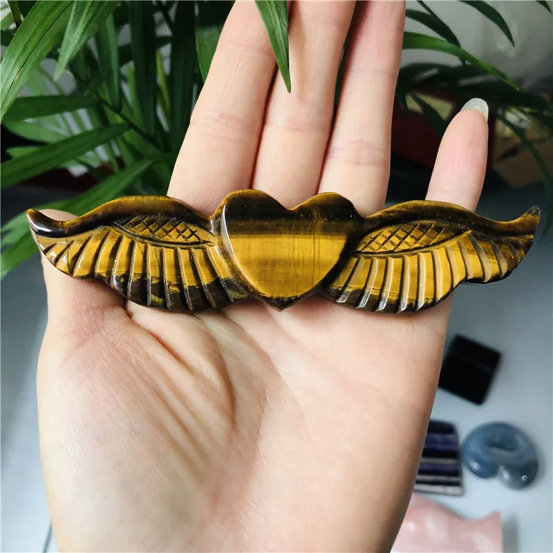 Натуральный тигровый глаз Кристалл резьба украшение офиса фэн шуй креативный