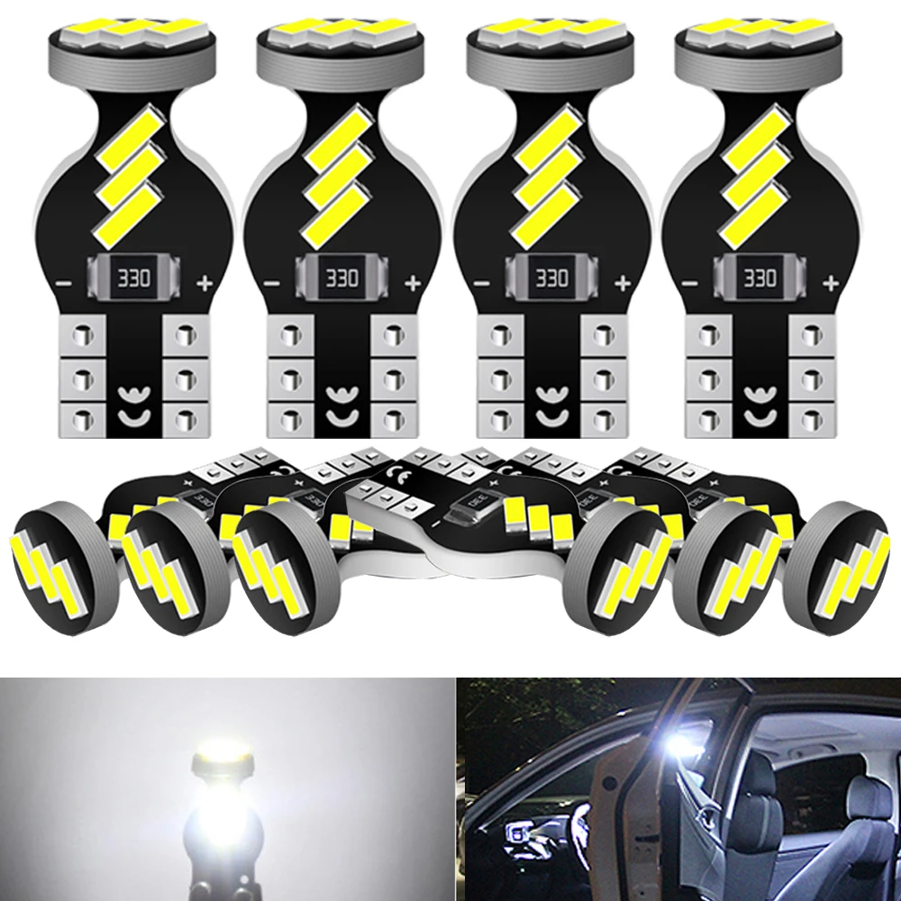 Упаковка из T10 W5W укрыты внутренной сводной светильник лампа багажника