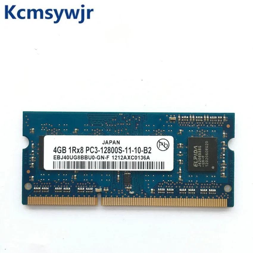 Чипсет ELPIDA 4 Гб 1Rx8 PC3 12800S DDR3 1600 МГц 4 Гб памяти ноутбука модуль SODIMM ram