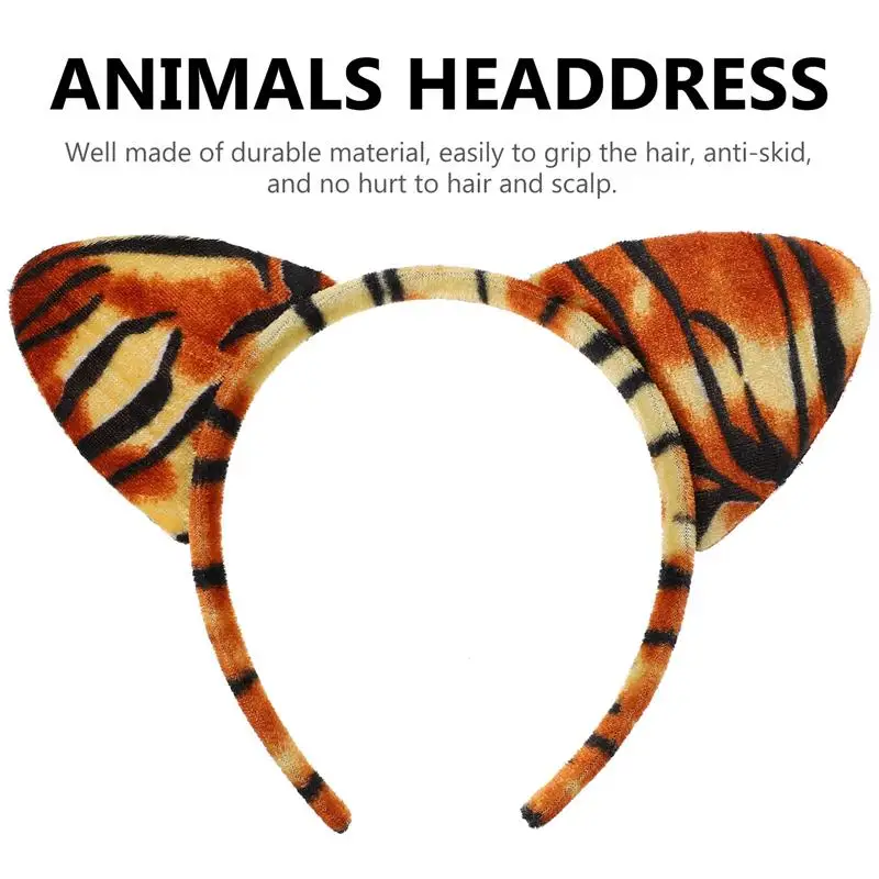 

4pcs Creative Cartoon Colorful Cat Ear Headband Animal Hair Band Hair Hoop Cosplay Headband