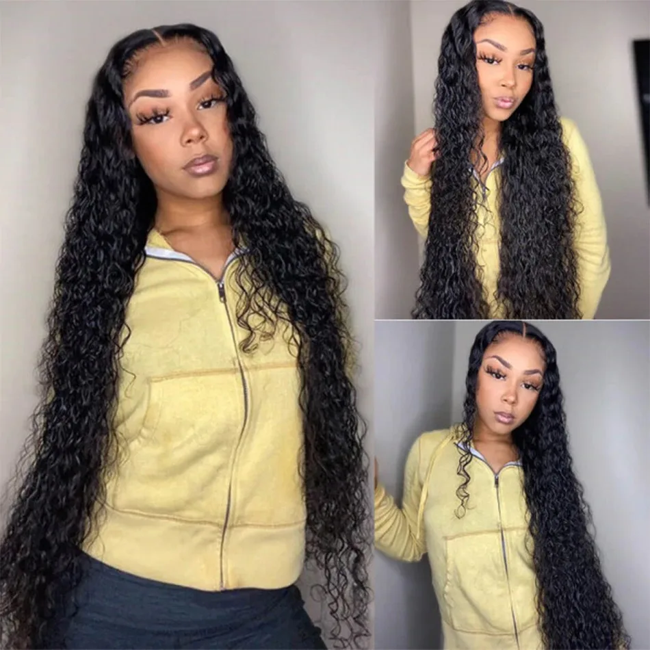 

Deep Curly Wave Bundles Hair 100% Indian Human Hair Weave Natural Color Hair Long Hair 1 3 4 Pcs For Black Woman