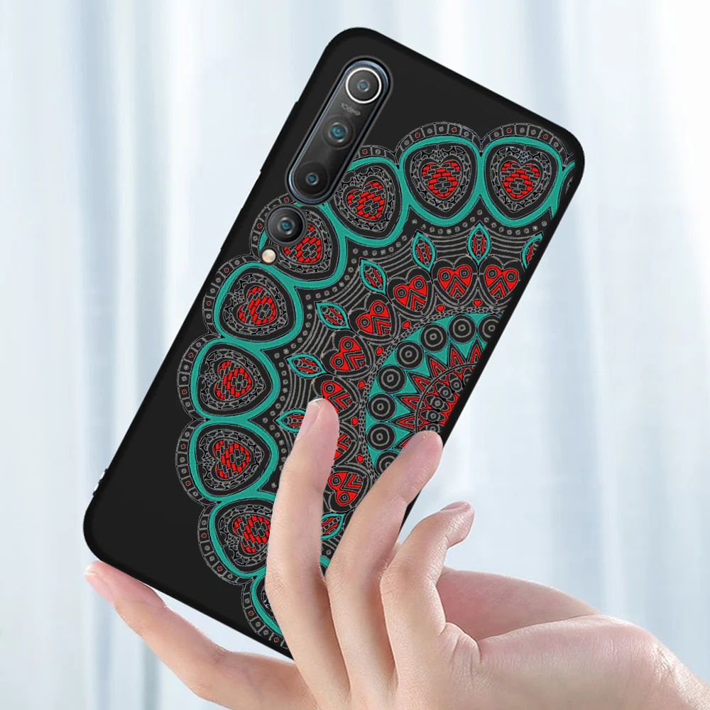 

Mandala Flower Case For Xiaomi Redmi Note 10 9 8 7 9T 8T Pro MAX 9S 9A K40 MI Note 11 10 9 10T Pro SE F3 X3 Soft TPU Phone Funda