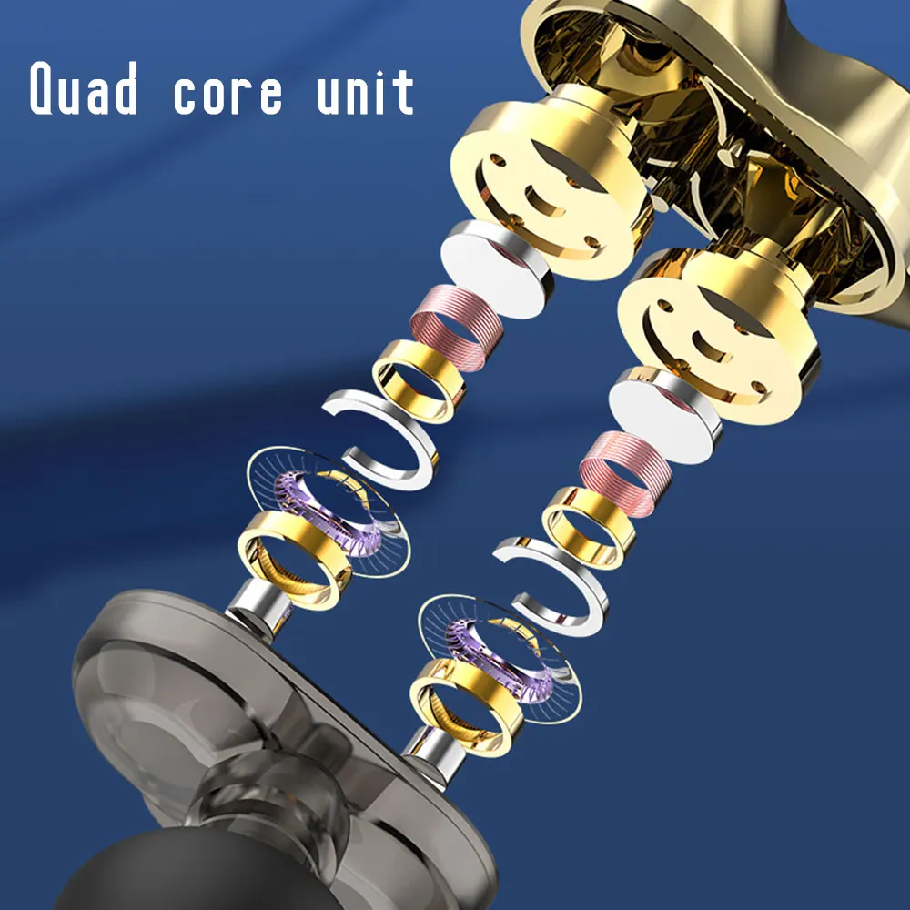 

Ms 4-Core Running Bluetooth Earphones 150Mah Gold And Silver Dual-Action In-Ear Sports Game Headphoneneck-Mounted Bass Earpiece