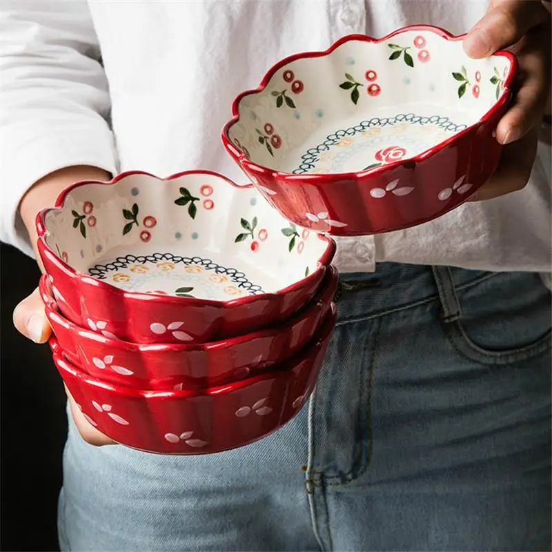 Тарелка Cuenco Vajilla Tigela Кокосовая лапша Корейская Ramen сервировочная миска кухонный