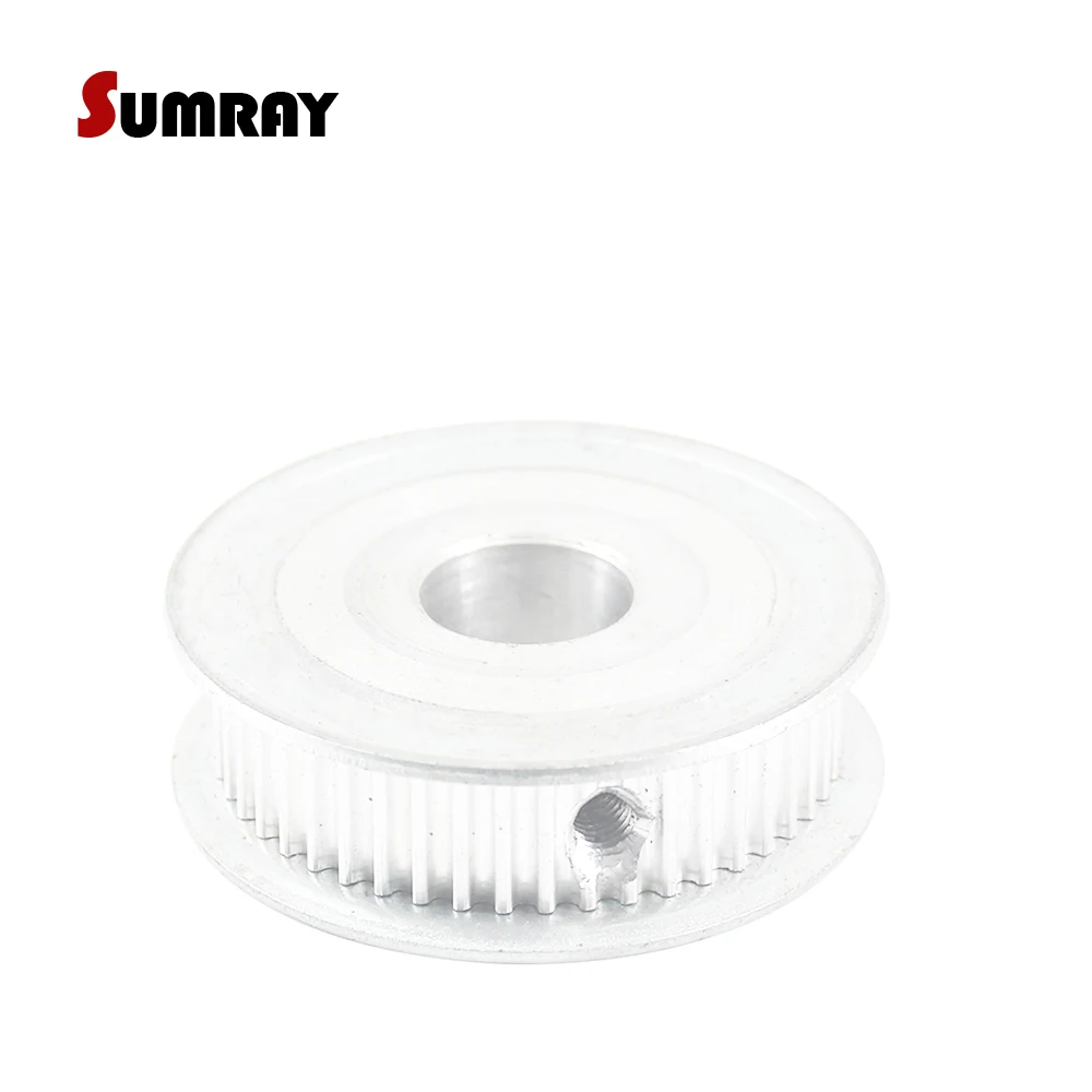 SUMRAY 3M 46T Timing Pulley 6/6.35/8/10/12/14/19/20mm Inner Bore Toothed Pulley Wheel 11mm Belt Width Stepper Motor Pulley