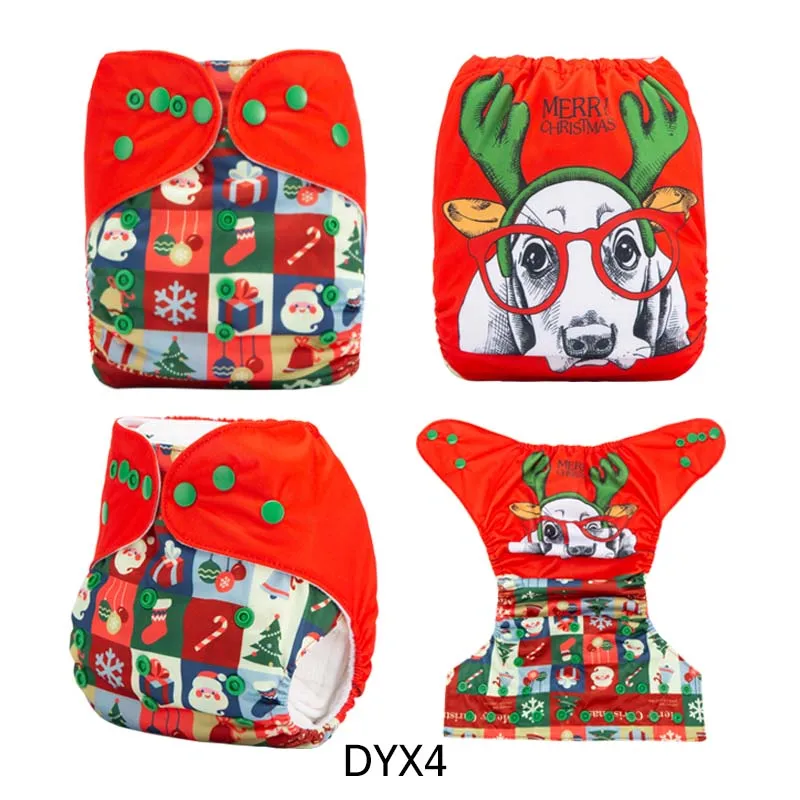 DYX4 {AnAnBaby} единый для всех размер тканевый подгузник и моющийся дышащий пул позиционный принт тканевые подгузники китайский поставщик - Цвет: DYX4