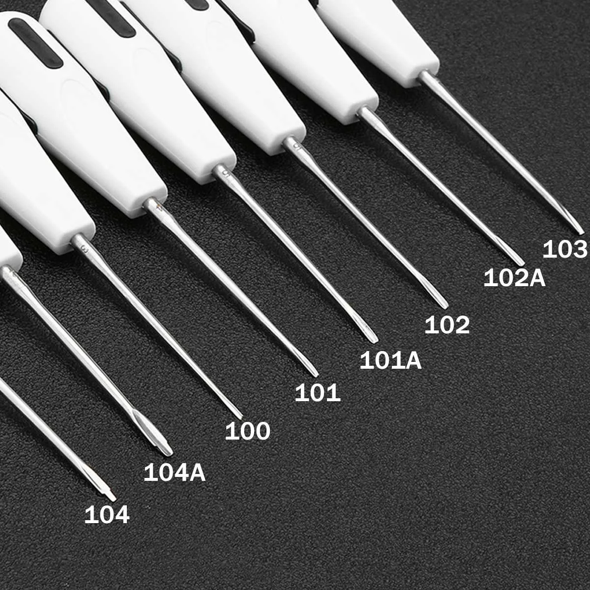 8 шт./компл. Нержавеющая сталь стоматологический Luxating Лифт изогнутые корень