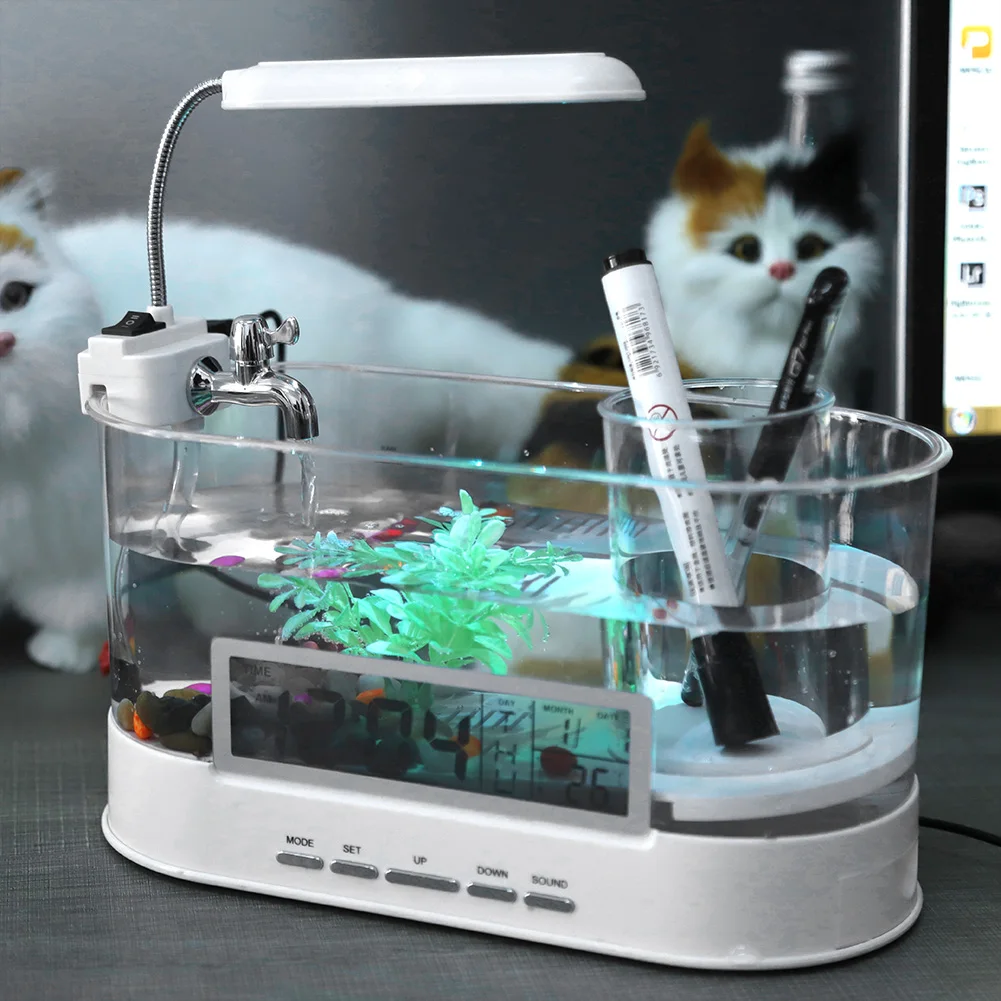 

Многофункциональный мини-аквариум со светодиодной подсветкой и зарядкой от USB Мини