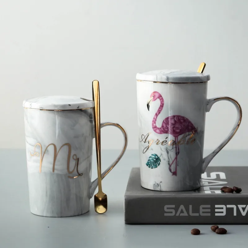 Роскошная чашка с мраморным узором кружка Пномпень Подарочная коробка набор