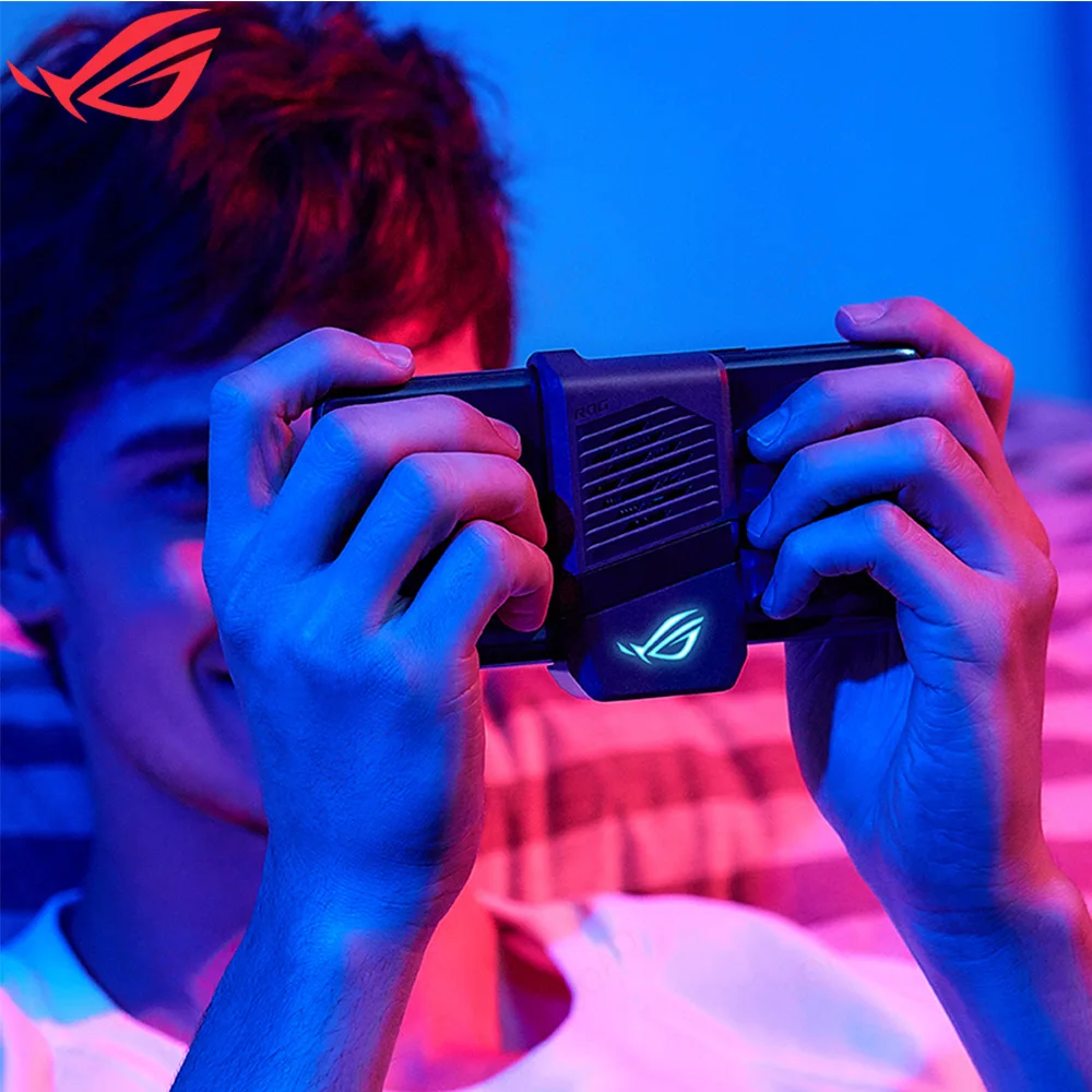 

Original ROG AeroActive Cooler 5 Cooling Fan For ASUS ROG 5 Gaming mobile Phone Cooler Fan With Holder LED Lighting Accessories