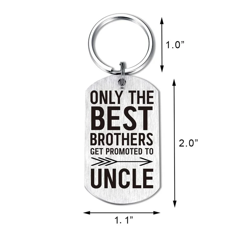 Забавный мужской брелок с гравировкой только лучший брат получить скидку в дяню