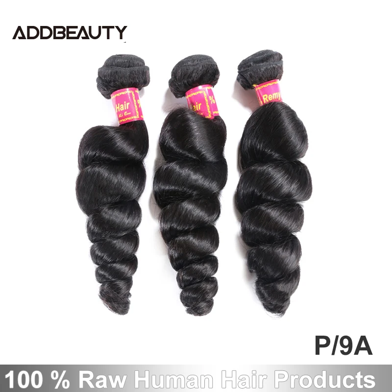 Addbeauty 3 шт Лот перуанские свободные волнистые волосы 12 &quot 26&quot Pro. Коэффициент/9A