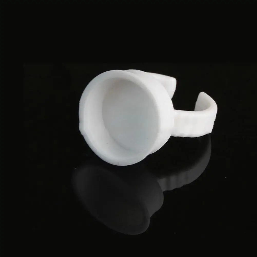 50 шт пигмент Клей Кольца чернила держатель для Перманентный макияж бровей