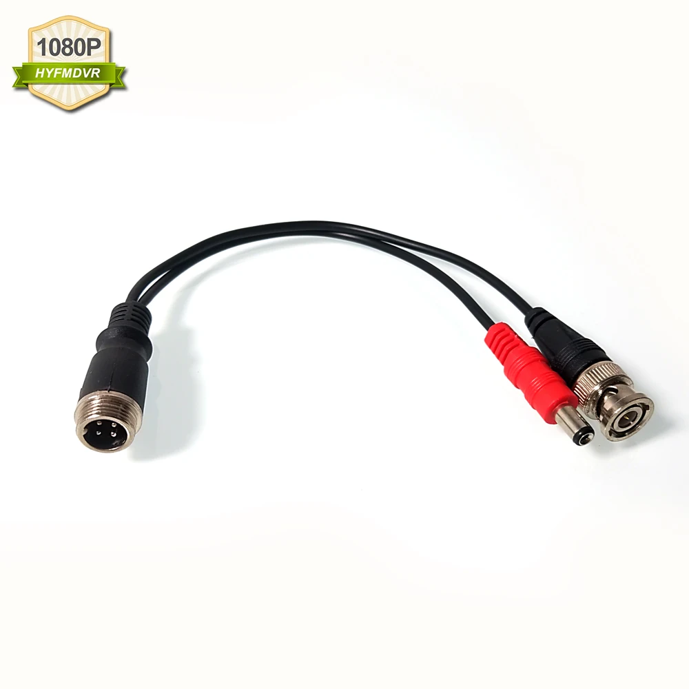 HYFMDVR Автомобильный регистратор с дисплеем проводка авиационный штекер BNC