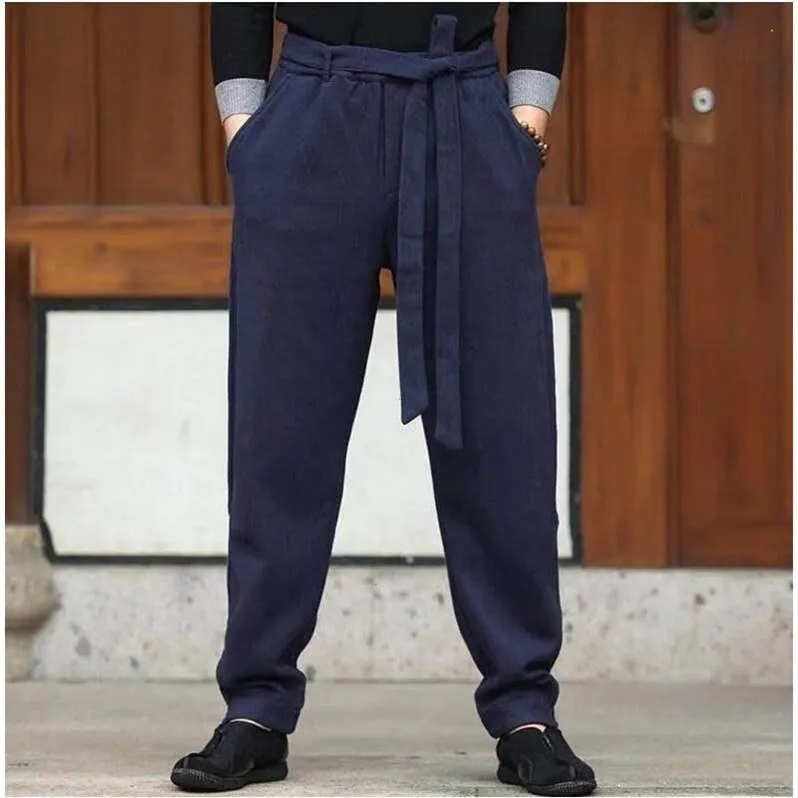 Традиционная китайская одежда для мужчин штаны кунг-фу восточные мужская