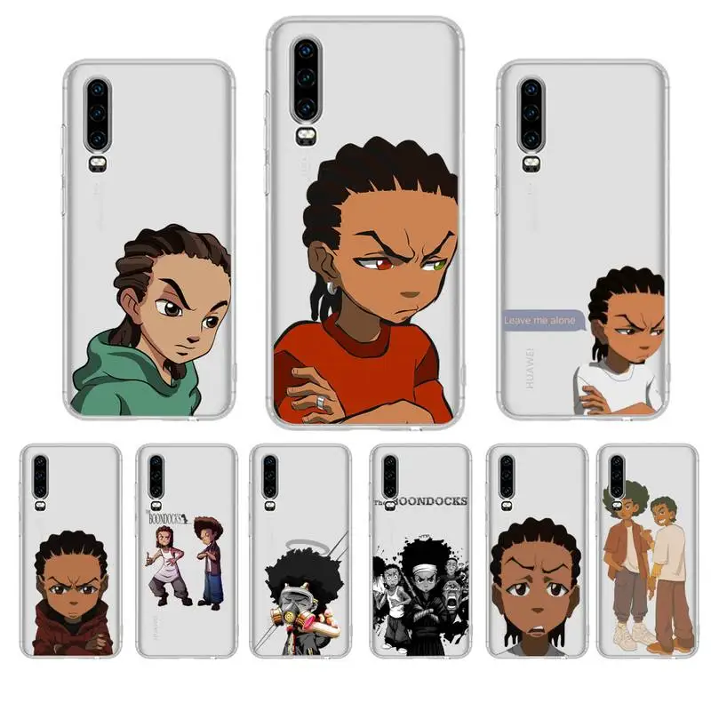 

Huey Freeman Boondocks Phone Case For Huawei P20 P30 Pro P40 lite Mate 20lite for Y5 Y6 Honor 8X 10 Capa