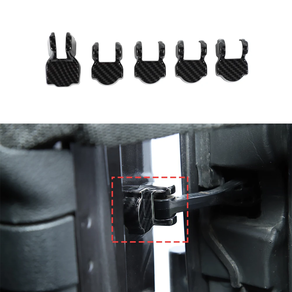 

Door Lock Limiting Buckle Stopper Cover Protector for Jeep Wrangler JL 2018 2019 Gladiator JT 2020 2021 ABS Car Accessories
