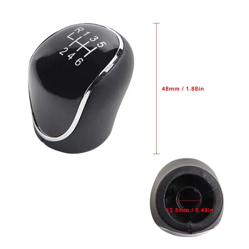 Кожаный Рычаг переключения передач 6 скоростей рычаг для Ford Mondeo Mk4 S-Max C-Max Focus Mk2