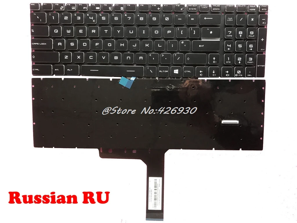 JP клавиатура для MSI GE63 GE73 GS63 NSK FCBBN 0G 9Z.NEKBN.B0G S1N 3EDE2.52D 9Z.NEKBN.B0R 0R 3ERU2.22D