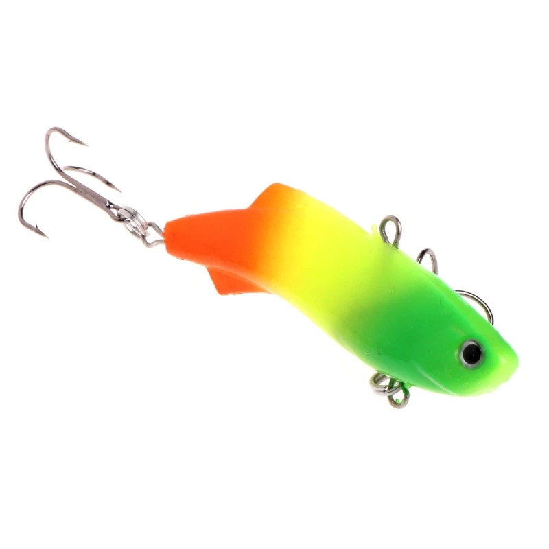 2x Fishing Lure Vib Ice Soft Bait 7cm 16.7G Isca Artificial Wobbler Sinking Color B & C | Спорт и развлечения