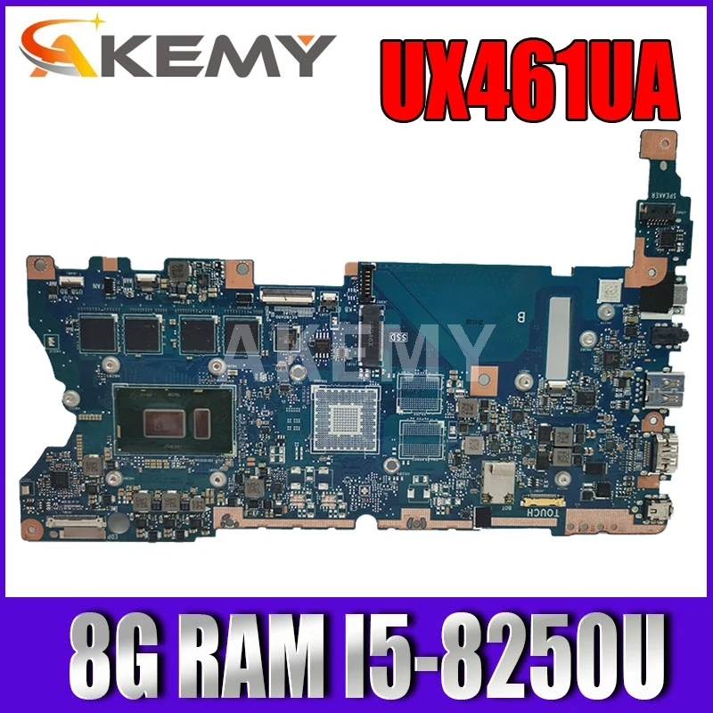 

UX461UA i5-8250CPU 8GB RAM Motherboard REV2.1 For ASUS UX461U UX461UA UX461UN Laptop Mainboard Test OK