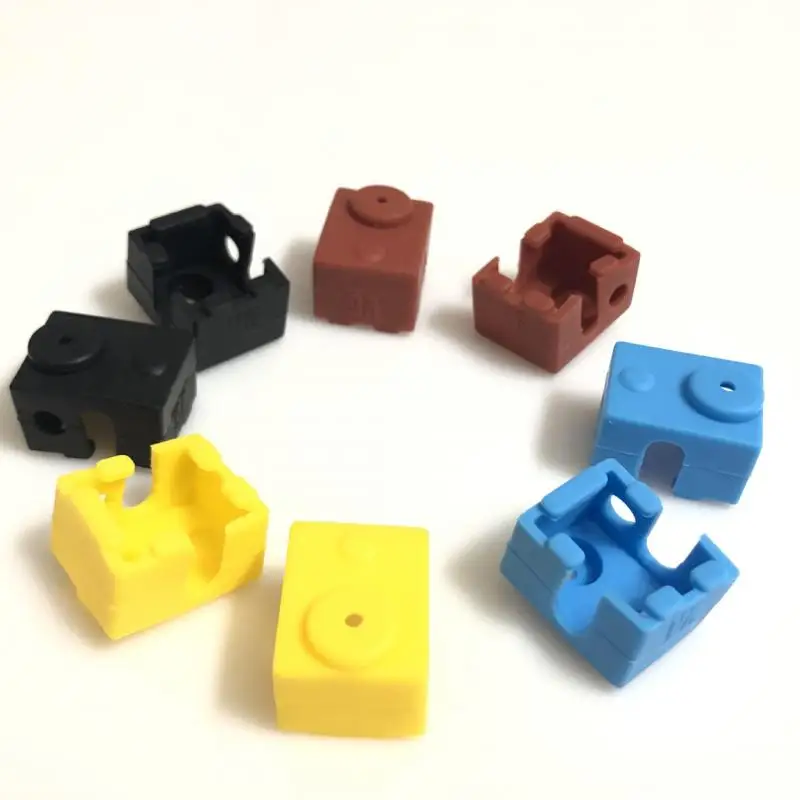 

3D Printer Accessory MK8/E3D-V6 Bumper Heating Aluminum Block High-temperature Resistant Silicone Protective Sleeve Customizable