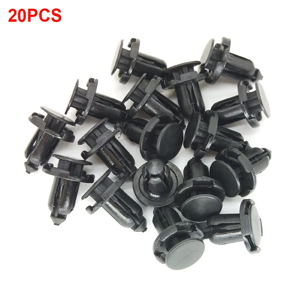 20шт Автомобиль Черный авто крепеж крышка двигателя Тип нажима пластиковые