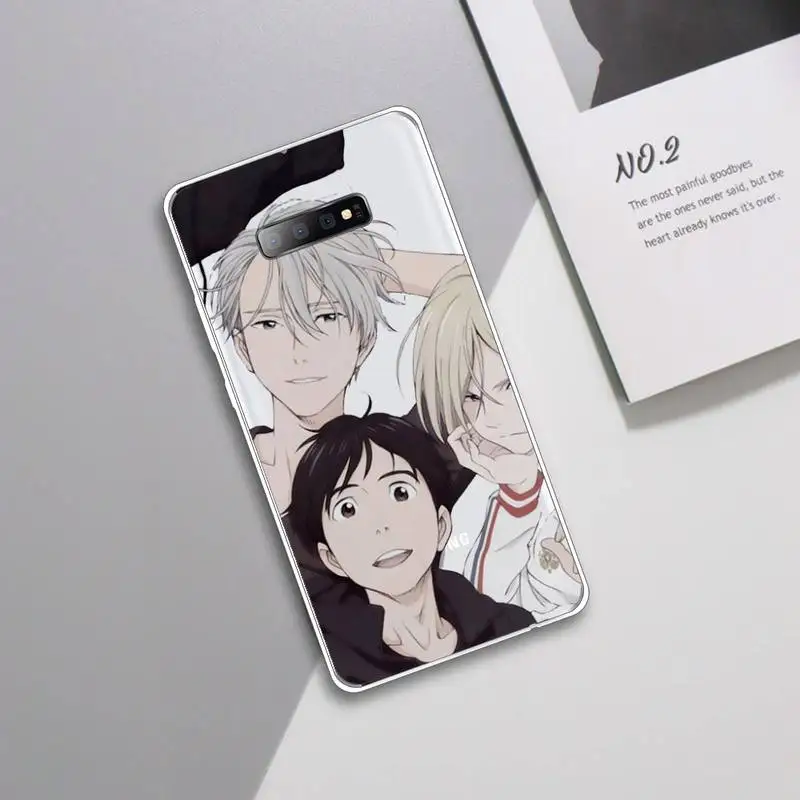

Yuri on Ice japanese anime Phone Case Transparent For Samsung Galaxy A 71 21s S note 8 9 10 plus 20 ultra