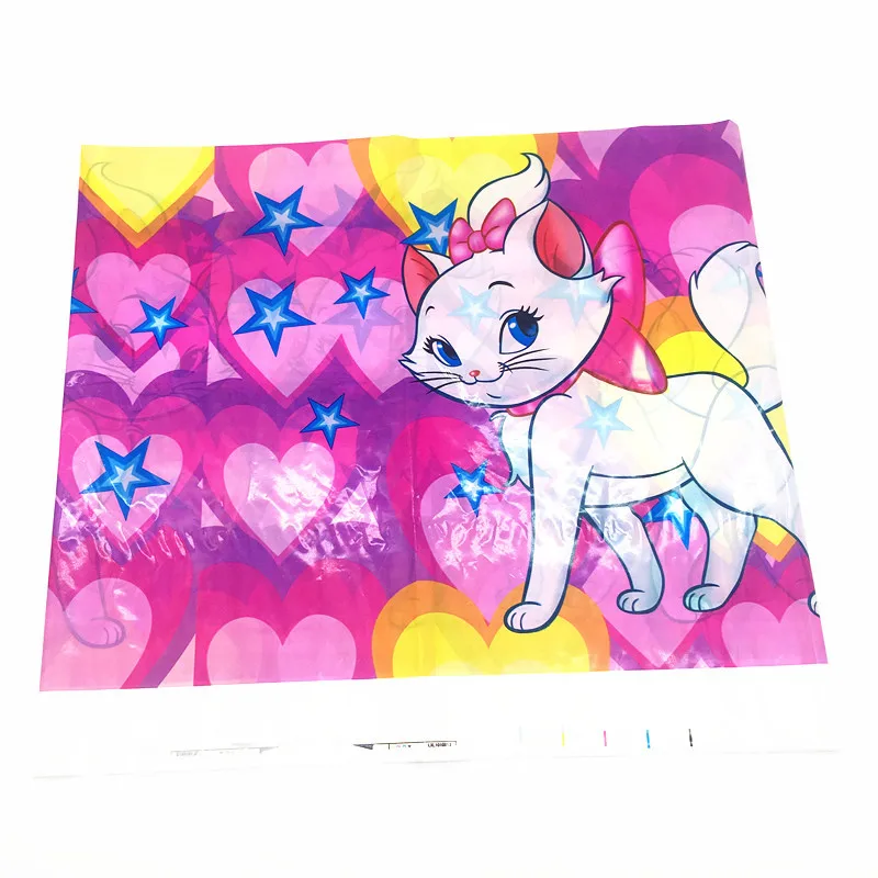 Одноразовая посуда Marie Cat с мультяшным розовым котом аристократы для