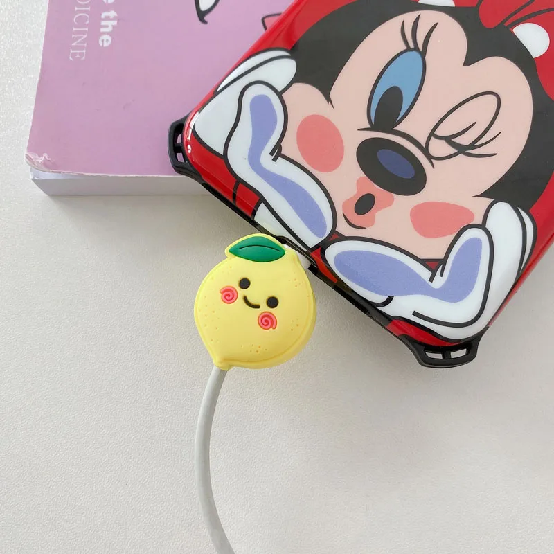 Милый мультяшный протектор кабеля защитный чехол для передачи данных iPhone Xiaomi