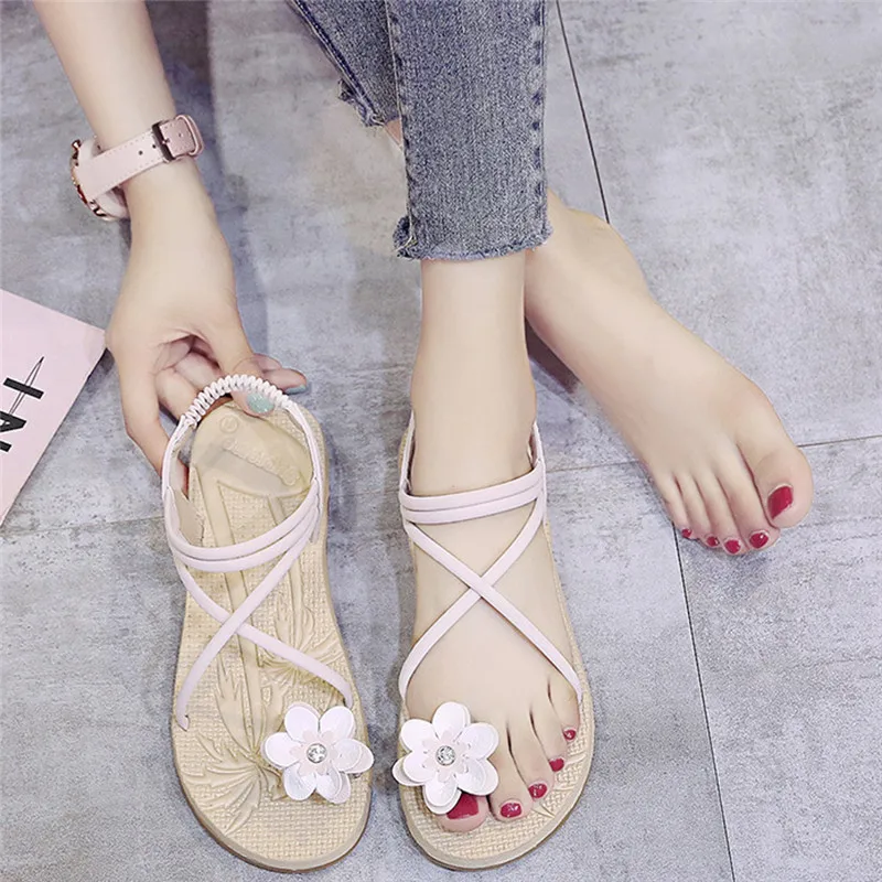 Женские сандалии в богемном стиле с бисером на завязках пляжная обувь | Обувь