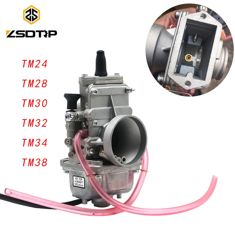 ZSDTRP карбюратор для Mikuni TM28 TM30 TM34 TM32 плоский смузи Carb TM34-2 Honda 250 CR250 Kawasaki KX125 150 |