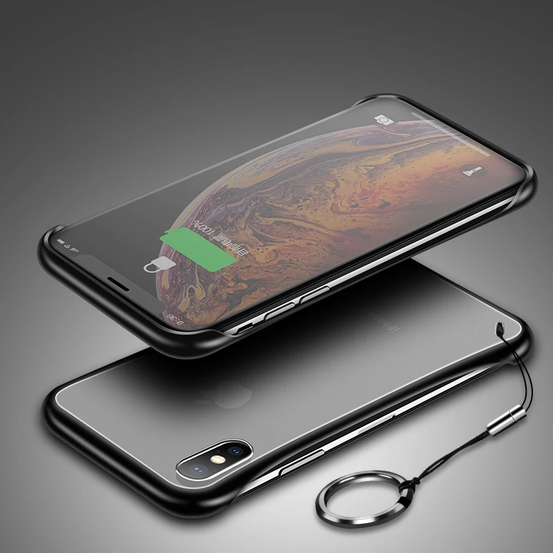 UPaitou безрамный Прозрачный чехол для iPhone SE 2020 11 Pro XS Max X XR 8 7 7G 6 6s Plus матовый с кольцом