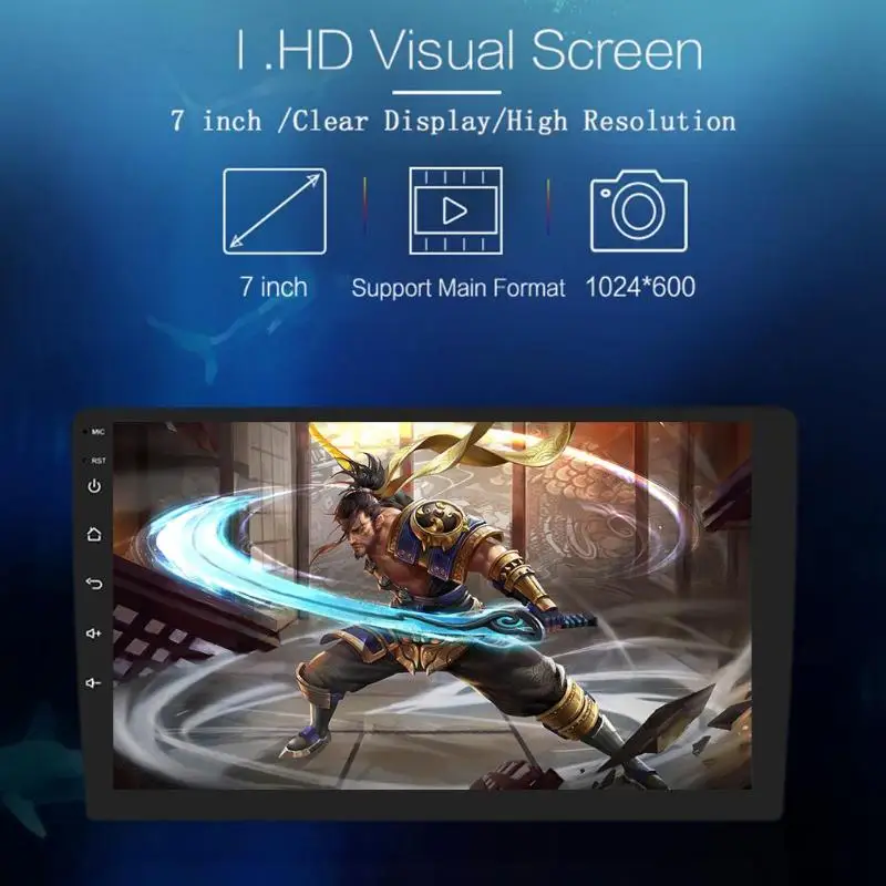 9001 Автомобильный мультимедийный видеоплеер автомагнитола Android 9 1 WiFi gps Bluetooth