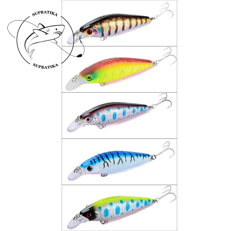 

3D глаза глубина погружения: 0-1,5 м пресноводный жесткая приманка для рыбалки Minnow 8 см/11g анти-коррозия высокое качество Пластик для доставки п...