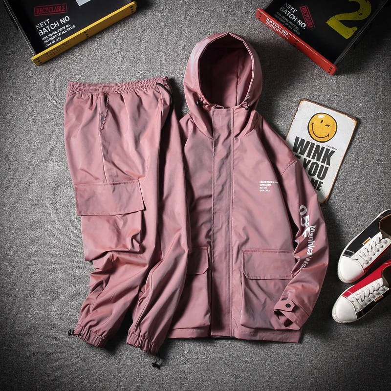 

Мужской спортивный костюм из двух предметов, повседневная куртка на молнии и штаны, брендовая одежда, осень 2022