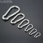 Сверхмощный карабин из нержавеющей стали класса 316 для морских прогулок, пружинный карабин, зажимы для ключей M4 M5 M6 M8 M10 M12 для гребных лодок