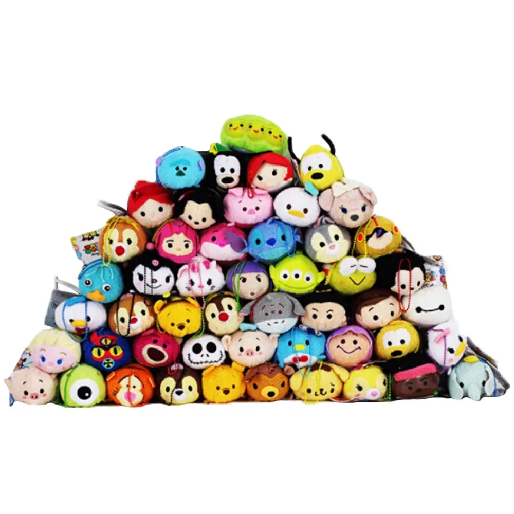 

9cm Tsum Princess Snow White Ariel Mermaid Stitch Jack Goofy Minnie Buzz Lightyear Iron Man Cheshire Cat Plush Stuffed Toy Doll