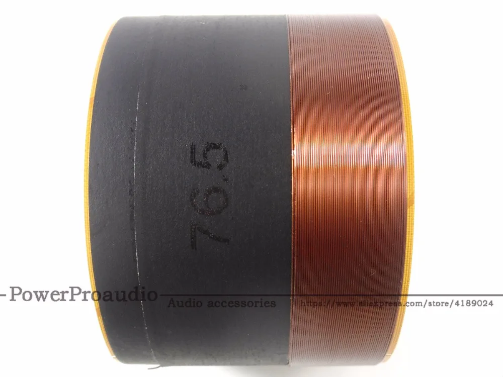 76 5 мм звуковой динамик басовая звуковая катушка НЧ-динамик драйвер BASS 2 слоя